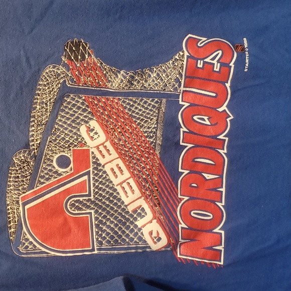 Quebec Nordiques L Single stitch 1989 T shirt - Picture 2 of 7